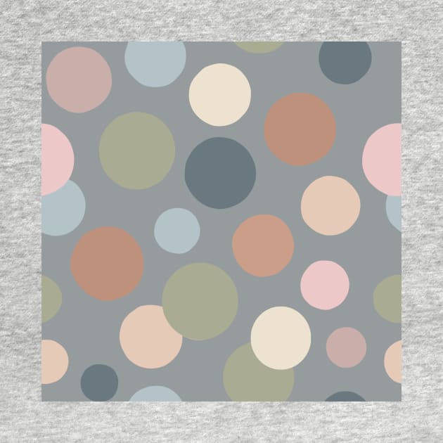 Retro colors abstract circles design pattern by ankka